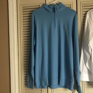 🎉🌸Host Pick🌸🎉 Vineyard Vines light blue 1/4 zip pullover